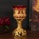 Grenzüberschreitende Heißware Metall rot Glasschale Kerzentasse Europäischer Stil Ornament Kerzenhalter
