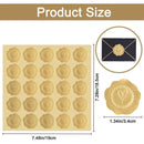 100-200pcs Gold Embossed Heart Stickers Envelope Seal Wax Looking Labels Wedding Party Invitation Card Christmas Gift Decoration