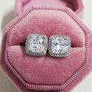 2026 Pink Silver Color Zircon Stud Earrings For Women Earing Girl Party Gift 1 dollar items Gothic freeshipping y2k Jewelry Z7
