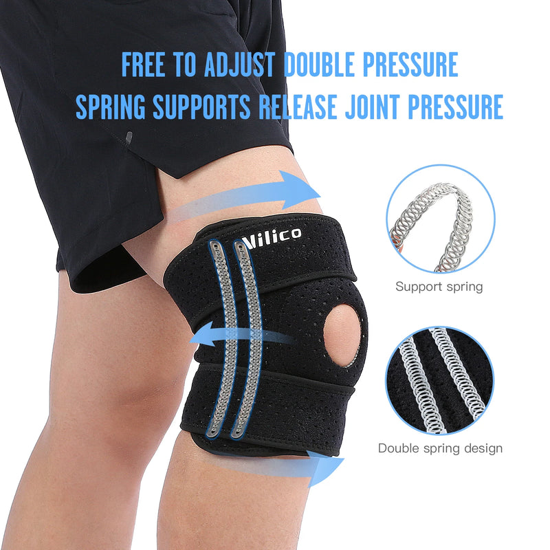 1PC Sports Kneepad Men Women Pressurized Elastic Knee Pads Arthritis Joints Protector Fitness Gear Volleyball Brace Protector