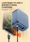 LDNIO Gan 100W Fast Charge Charger Type-C 65W 45W UK EU US Plug USB Multi-Port Fast Charging Station for MacBook iPhone Xiaomi