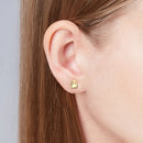 TrustDavis Neue 925 Sterling Silber Mode Asymmetrische Nette Kleine Teufel Ohrstecker Für Frauen Feines Jubiläumsgeschenk DS169