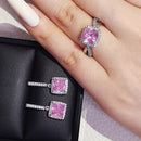 2026 New Arrivals Luxury 2pcs Silver Color Cz Dubai Jewelry Set Ring and Earring for Women Wedding Party Lady Gift Jewelry J5968