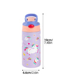350ml Cartoon Insulated Cup Animal Pattern Stainless Steel Thermos Cup Christmas Vacuum Flasks Water Bottle Xmas Gift Cup