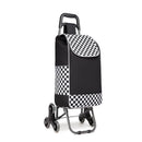 Kono Shopping Trolley Folding Stable 2-in-1 Multi-function Shopping Cart Stair Trolley with 3 Noiseless Wheels