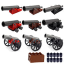 Military MOC Sentry Building Block Soldier Sandbag Fence Cannon Shell Barbed Wire Weapon Rack Training Field Watchtower Toy K018