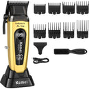 Kemei 90-5 Electric Hair Beard Trimmer for Men 7500 RPM Zero Gap Clipper DLC Blade Cordless Barber Finish Hair Cutting Machine