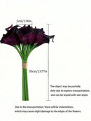 4pcs/8pcs/10pcs Artificial Calla Lily Bouquet, Realistic Touch Fake Flowers; Suitable For Wedding, Party, Garden Decor,
