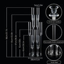 10Pcs Acrylic Candelabra 10 Arm Clear Candle Holder Wedding Table Centerpiece Home Decoration