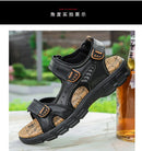 New Fashion Summer Leisure Men Shoes Beach Sandals High Quality Genuine Leather Sandals Soft Large Size Men's Sandals Size 38-48