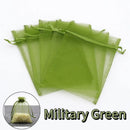 1-200pcs Organza Drawstring Pouches, Gift Bags Candy Jewelry Party Wedding Favor Bags Gift for Christmas Candy Wedding Birthday