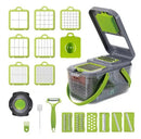 The Prep Architect | 22-in-1 Stainless Steel Vegetable Chopper & Slicer System