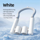 Portable Neck Fan High Speed Turbine Powerful Airflow Bladeless Cooling Fan Handheld Sport Fan for Travel Outdoor Wear