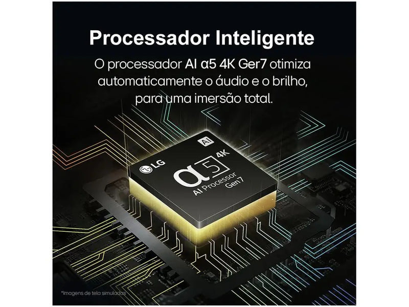 Smart TV 50 "4K LCD LED NanoCell LG 50NANO80TSA WebOS 24 Processor α5 Ger7 Wi-Fi and Bluetooth with Alexa 3 HDMI 2 USB