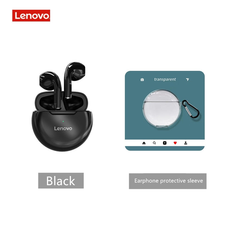 Lenovo LivePods HT38 TWS Bluetooth Earphone Mini Wireless Earbuds with Mic for iPhone Xiaomi Sport Waterproof 9D Stere Headphone