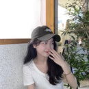 Letter Embroidery Baseball Hat Solid Color Peaked Cap For Men Women Adjustable Outdoor Sun Visors Cotton Casual Snapback Bonnet