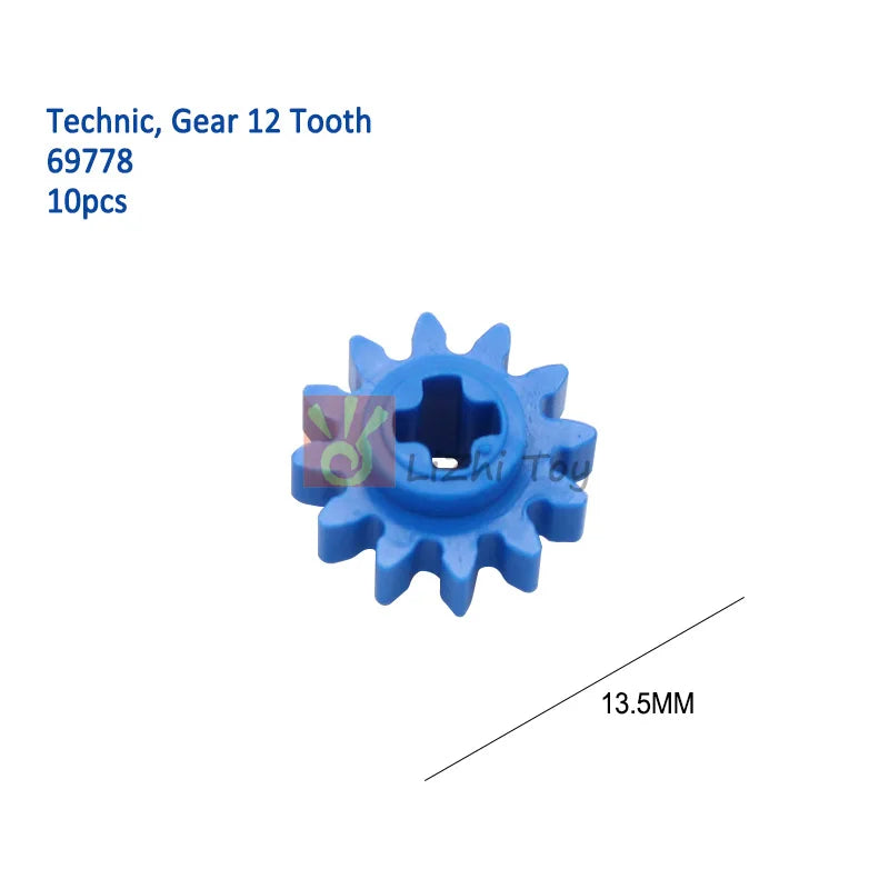 MOC Techncial Gear Tooth Parts Differential Housing 65413 65414 69761 69762 Kit Building Blocks Car Brick with Clutchs Toys