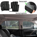 4pcs Car Sun Shade Styling Accessories UV Protect Curtain Front Rear Side Window Sunshade Mesh Sun Visor Protection Window Films