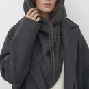 The Arctic Mantle | Hand-Knitted Winter Balaclava with Merino-Blend Insulation