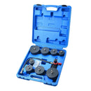 Podofo Turbocharger Tester Turbo System Pressure Leakage Tester Kit 9PCS 1-3/8 ''35mm to 3-1/2'' 90mm With Pressure Gauge 90psi