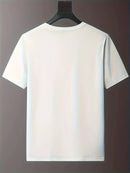 Men's casual round neck T-shirt with unique rabbit skull pattern - the perfect choice for summer