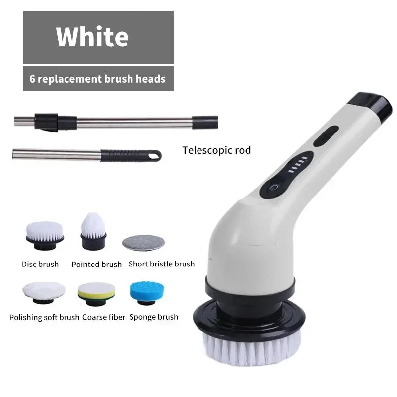 Wireless Electric Cleaning Brush Bathroom Window Kitchen Automotive Multifunctional Household Rotating Cleaning Machine