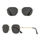 GCV Brand klassische Retro Damen Rechteckige Quadratische Metallrahmen Brille, Sonnenbrille, Polaroid Gläser，Box Oculos De Sol Gafas