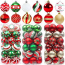 6cm Weihnachtsbaumkugel Bunte bemalte Kugeln Hängende Anhänger Ornamente Weihnachten Neujahr Party Heimdekoration Zubehör