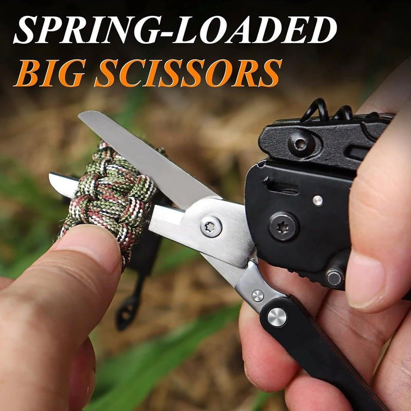 Stainless Steel Folding Pliers Functional Plier Hand Tools Plier Screwdriver Camping Gears Kit Outdoor Pocket Knife Multi-Tool