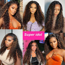 The Chroma Shift | Hand-Tied 13x6 HD Lace Frontal Wig, 210% Density Deep Wave Ombre