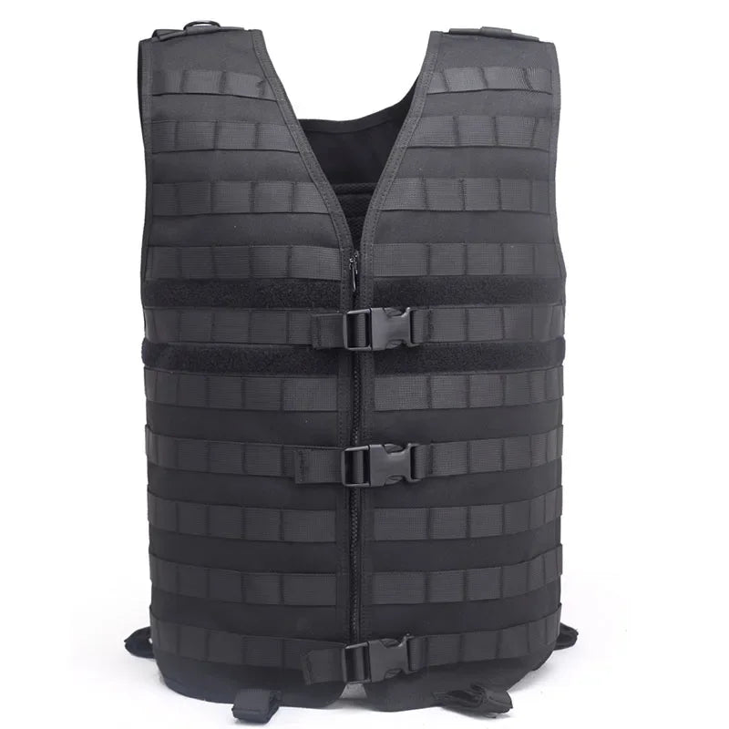 Adjustable Tactical Molle Vest Military Army Swat Utility Airsoft Vest Outdoor Sports Waistcoat CS Fishing Hunting Security Gear