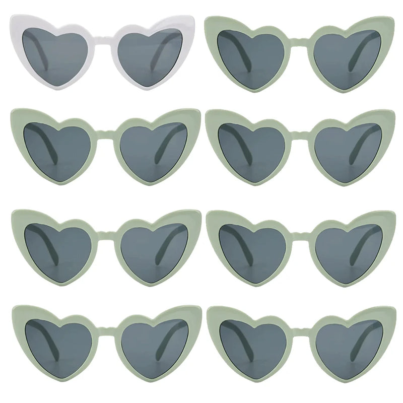 Hen Night Love Sunglasses Women's Bachelor Party Decoration Supplies Heart Shaped Glasses Bridal Shower Wedding Bridesmaid Gifts