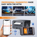 FOXWELL NT710 OBD2 Diagnostic Tool for Benz Bi-directional OBD2 Scanner All System Car Scanner ECU Coding 31 Reset Lifetime Free