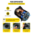 SucceBuy Hanging Flexshaft Mill 380/560/780W Electric Jewelry Grinding Polishing Tools Stepless Speed Stone Wood Sanding Pen Kit
