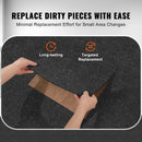 SucceBuy Carpet Tiles Peel & Stick Self Adhesive Carpet Floor Soft Padded Carpet Tiles for Bedroom Living Room Indoor Outdoor