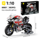 ToylinX 883pcs Motorcycle Building Set 1:10 Model Kit Building Block Car for Kid Adults Festive Gifts Christmas Halloween Easter