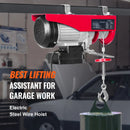 SucceBuy 1320-2200 lbs Wireless Electric Hoist with 40ft Single Cable Lifting Height Steel Wire Winch for Garage Warehouse