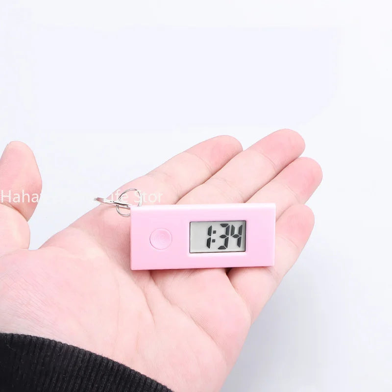 Luminous ABS Digital Electronic Clock Mini Portable Student Exam Silent Clock Library Study Pocket Watch Backlight LCD Display