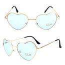 FOENIXSONG Women's Sunglasses Cute Heart Frame UV400 Vintage Mirror Glasses for Women Gafas очки Oculos Lentes