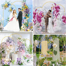 Golden metal balloon arch bracket 3-piece set (7.2 feet/6.6 feet/6 feet) suitable for wedding ceremonies, birthday parties