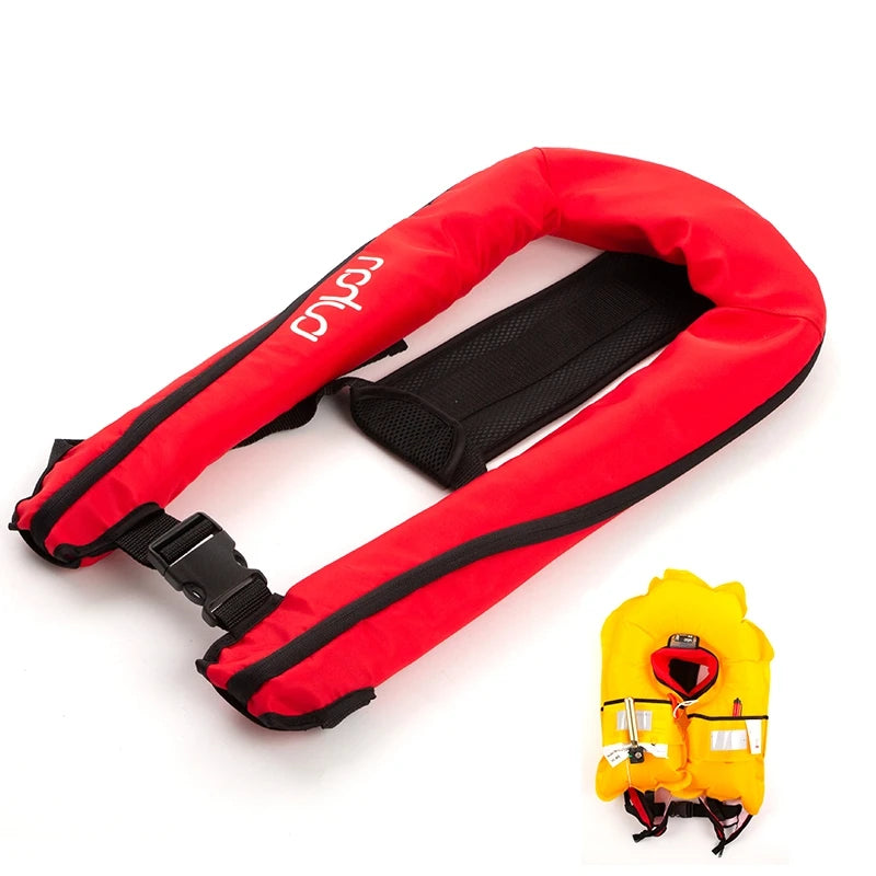 Professional Fishing Vest Self Inflatable Life Jacket Manual Vest Adult 150N 100N Auto Water Sports Rafting Boating Accessories