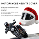 1-8PCS Santa Cycling Helmet Christmas Motorcycle Full Helmet Full Face Safe Hat Creative Plush Cover Christmas Decoration Gifts