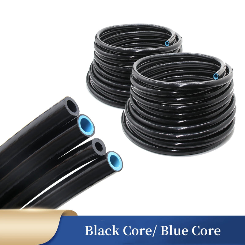 1M Oil Pipe Double-layer Resin Fuel Tube Black Blue Core ID 6 ~ 25mm Oil-Resistant Camping Tubing Petrol Hose Diesel Pipeline