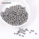 10/20pcs 18K Gold Plated Crimp Beads End Bead For Jewelry Making,Brass Snap Crimp Clasps For DIY Bracelet Making Accessories