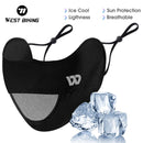 WEST BIKING Summer Ice Silk Facemask Anti-UV Sun Protection Breathable Adjustable Men Women Outdoor Sports Running Cycling Mask