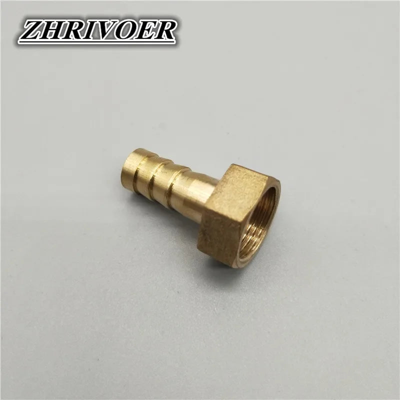 Brass Hose Fitting 6/8/10/12/14/16/19mm Barb Tail 1/8" 1/4" 3/8" 1/2" 3/4" 1" BSP Female Thread Copper Connector Coupler Adapter