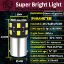 2 Stück LED-Rückfahrlicht Birne Rückfahrscheinwerfer P21W 7506 BA15S Canbus für Volvo C30 C70 S40 S60 S70 S80 V40 V50 V60 V70 XC60 XC70 XC90