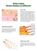 The Spectrum | Ohuhu Honolulu 36 Skin-Tone Alcohol Markers with Brush & Chisel Tips