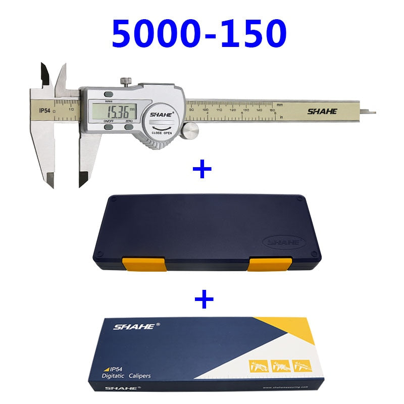 SHAHE Digital Caliper 0-150 mm/6&quot; Stainless Steel Digital Caliper Vernier Caliper Gauge Micrometer Electronic Caliper