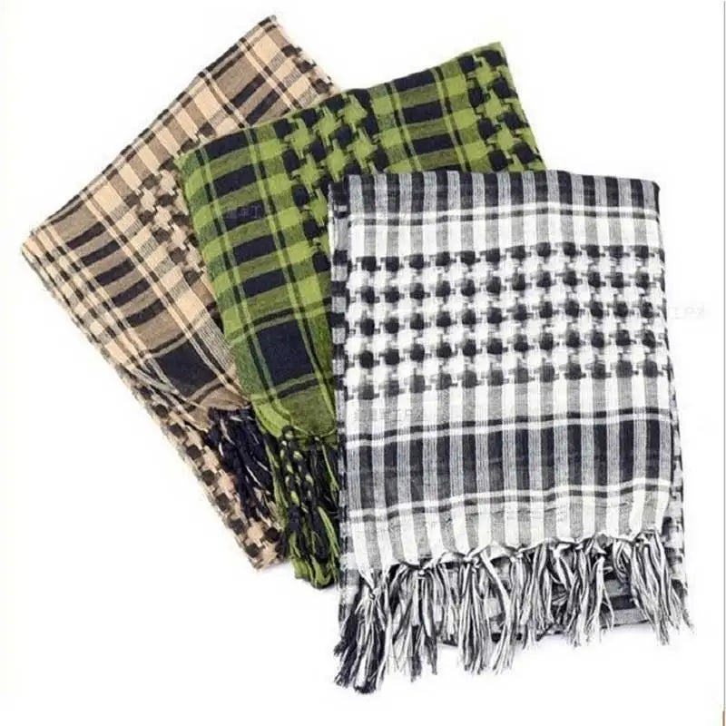 Scarf Arab Shemagh Keffiyeh Gear Tactical Palestine Scarf Men Women Shawl Kafiya Wrap Shemagh Scarf Hunting Hiking Scarves